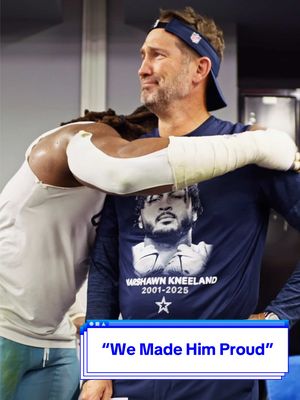 “we made him proud” 💙 #DallasCowboys #NFL #MarshawnKneeland #lockerroom #NFLGameday
