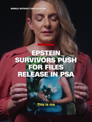 Survivors of convicted sex offender Jeffrey Epstein released an emotional public service announcement calling on Congress to vote to release all files connected to the case.