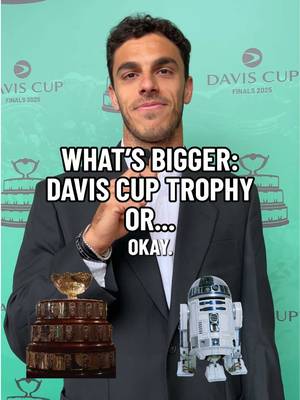 There was no hesitation in Fran Cerundolo’s trophy quiz! 🏆😂 @Asociación Argentina de Tenis #daviscup #trophy #argentina #tennis 