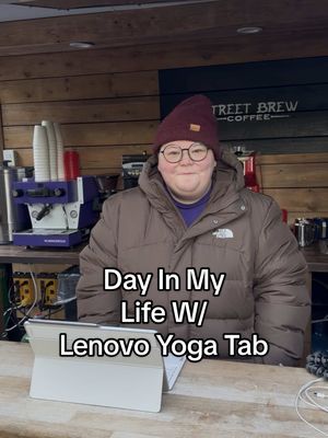 Welcome to a day in my life running my mobile coffee trailer powered by @Lenovo Yoga Tab Plus #LenovoPartner #smallbusinessowner #coffeetrailer 