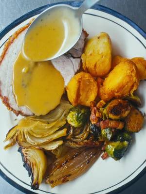 AD ADIP x @Waitrose & Partners  Christmas is all about keeping things easy, but still delicious. This Porchetta from Waitrose does just that. Pouring hot oil over the top gives you the crispiest skin, and the whole family a good show. I serve it with wet and sour sprouts and pancetta, roast potatoes and braised shallots and fennel for a simple Christmas feast. #waitrose #homeoffoodlovers