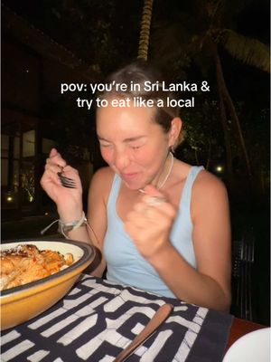 really good tho 🇱🇰❤️‍🔥 #srilanka #solotravel #traveltiktok #spicy #Foodie 