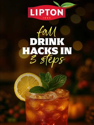 Your new holiday party trick in 3…2…1…👇 1️⃣ Pour Lipton Concentrate 2️⃣ Add sparkling water + garnish  3️⃣ Sip your instant festive mocktail 🎉 Fast, fizzy, delicious, and ready to impress 🥂 #LiptonTea #HolidaySips