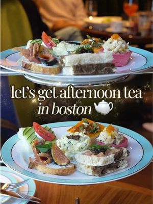 NEW AFTERNOON TEA IN BOSTON 🫖 @The Newbury Boston  The Street Bar inside The Newbury Hotel is a cozy bar and restaurant located in Back Bay with great views of Boston Common. They just launched weekend afternoon tea. It comes with gourmet tea, sandwich tower, scone course, and dessert tower. This is the perfect weekend indoor activity! 📍Newbury St. Boston, MA #bostonfoodgram #bostonfood #bestfoodboston