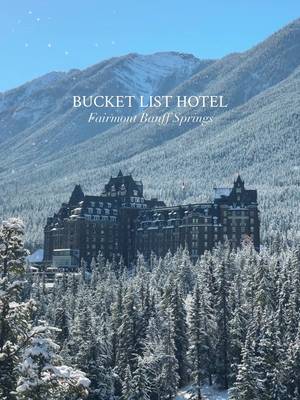 A fairytale stay at Fairmont Banff Springs 💫🏔️  There’s a reason they call it The Castle in the Rockies. My stay was pure magic! From cozy mornings overlooking the mountains to evenings spent wandering the grand hallways of this iconic hotel. Visiting right when fall meets winter made it even more special. Crisp air, golden trees, and a touch of snow in the mountains. If Banff is on your list, this is the place to stay. 🤍 @Fairmont Hotels & Resorts  #fairmontbanffsprings #banff #canadianrockies #hotelsandresorts #luxuryhotels