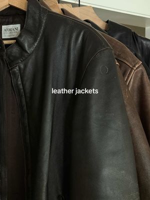 Here are all the leather jackets in my wardrobe right now  @Depop  @California Arts  @Octobre_Editions  #mensfashion #mensstyle #leatherjackets #winterfashion #outfitinspo 