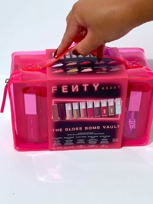 Dream gift status 💝🤩✨ ICYMI, #BlackFriday has *officially* begun & we’re serving y’all the juiciest deals only on #TikTokShop 💖 Cop our viral fave Gloss Bomb Vault for 45% OFF right neowww 😮‍💨 + get a FREE fuzzy #fentybeauty bag on all purchases over $100+ 👛 Get into fam-fave, limited edition gloss gang that comes with 10 universal shades + 5 finishes ranging from juicy or shimmered, to hot or icy ✨ 💖 Gloss Bomb in Pretty Please 👑 Gloss Bomb in RiRi 🍒 Gloss Bomb Heat in Hot Cherry 🌟 Gloss Bomb Heat in Fenty Glow 🧊 Gloss Bomb Ice in Cold Heart’d 🍬 Gloss Bomb in Taffy Tea$e 🍯 Gloss Bomb in Gold’n Honey 🩰 Gloss Bomb in $weet Mouth 🥀 Gloss Bomb Shimmer Stix in Burgandy Bang 💗 Gloss Bomb Stix in Is It Fu$$y