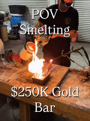 #gold #smelt #smelting #goldbar 