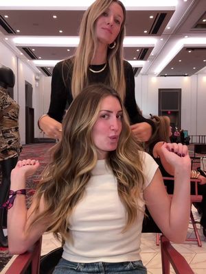 Best time & hair at #BravoCon with @Nexxus Hair Care! #NexxusPartner #BravoConBeauty @Bravo 