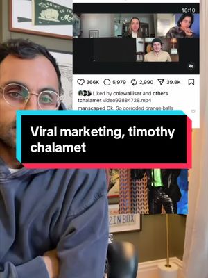 Timothy chalamets viral marketing promo for Marty supreme  #marketing