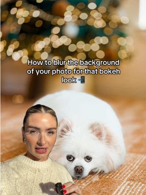 How to blur the background of your photo! The bokeh effect 🎄🫶📲