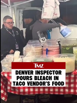 🌮 Health inspectors in Denver are going viral after video showed them pouring bleach into a street vendor’s food during an inspection… City officials say the vendor, Tacos Tacolorado, had serious food safety violations and no business license, and they only destroyed food on-site because it couldn’t be safely removed. The owner claims he had never been warned of such violations, and was working on obtaining permits to operate legally. 🖋️: @taliablochh
