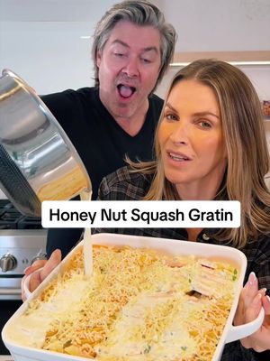 You’re going to want to make this Honey Nut Squash Gratin for American Thanksgiving or your holiday season dinners! Trust us! Serves:12-20 Prep time: 15 minutes  Bake time: 50-60 minutes  Special tools: 11-11 baking dish  Ingredients:  4 honey nut squash, peeled and sliced 500 ml 35% cream 1 Boursin (Shallot and Garlic) 1 tablespoon fresh thyme  150 grams Gruyère, grated 3/4 teaspoon kosher salt 1/4 teaspoon black pepper  Method:  1.Preheat oven to 425 convection or 450 dead air.  2. Chop the bottom half of your squash into smaller pieces and place in a baking dish.  3. Slice the top of the squash into 1/4 inch disks and layer over top, cover with thyme and grated cheese.  4. In a small, saucepan, heat cream and Boursin until smooth. Season and pour over squash.  5. Cover with foil and bake for 30 minutes. Remove foil and bake for another 20-30 minutes until golden and tender.  6. Remove and serve with a smile. . . . #thanksgivingrecipes #thanksgiving #holidayrecipes #gratin #Recipe 