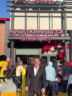 Georgia, you showed up BIG today! Thank you for making our 100th restaurant Ribbon Cutting one to remember. We’re hearing that it was our biggest opening EVER.  Portillo’s Kennesaw is now officially open for business 😎