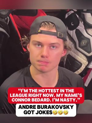 “Yeah I guess that’s a good example”🤣🤣 #connorbedard #NHL #chicagoblackhawks #nhlhockey #hockey 