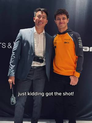 Good luck this weekend @lando 🏎️💨🏁 Guess this is becoming a series lol. Had the opportunity to meet the talented Lando Norris thanks to the generous invite from the @Bowers & Wilkins x @McLaren @McLarenauto team to the global launch of the PX8 S2 a couple hours ago during F1 Race Week 🫶🙌 Lots more fun to come! #landonorris #f1 #mclaren #bowersandwilkins