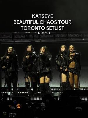 This is your sign to get tickets to @KATSEYE 's Beautiful Chaos tour!!😸🖤 #katseye #beautifulchaos #setlist #concert #toronto 