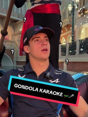 standard gondola experience 🛶🎶 #f1 #alpinef1 #francocolapinto 
