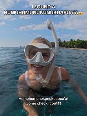 Glad he didn’t try to BITE ME this time 😂 (Video of that coming soon) Can you say Humuhumunukunukuapua’a 3 times fast?👀😅 #diving #freediving #hawaii #oceanlife #ocean 
