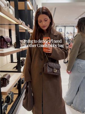 #creatorsearchinsights  Can’t decide - yes or no on the Coach Tabby Top Handle Bag With Quilting in Maple    #coachbag #coachtabby #bagtok #fallbag 