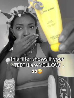 I was scared at first 👀😭 #teethfilter #beautyhacks #grwmroutine #fypシ #viraltiktok 