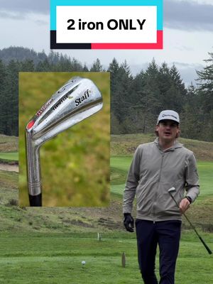 9 holes. Old Wilson 2 iron BUTTER KNIFE only ✅ #golf 