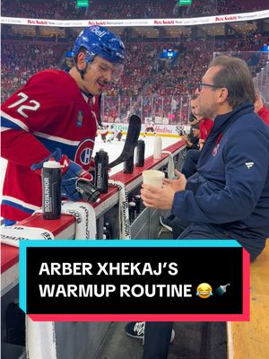 Bad day to be a part of Xhekaj’s warmup routine 😳🚿   #NHL #HockeyTikTok #SportsTikTok #Hockey @Canadiens Montréal 