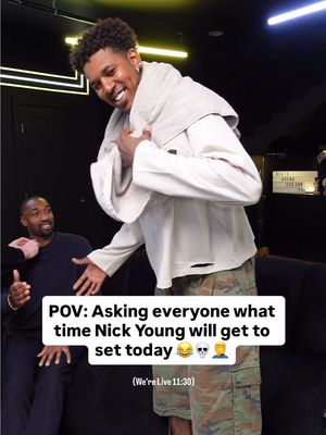 Nick’s just on that Swaggy P timing 😂 never late #nickyoung #NBA #basketball #podcast #fyp 