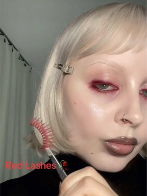 Burgundy lash tutorial 🥀 for colored lashes to match your eyeshadow⋆₊˚ Products Used: @IONI Cosmetics Red Wispy Lashes @aboutface Smoothing Eyeshadow Primer  @Blend Bunny Cosmetics Rotten Palette “Marrow” Shade  @ONE SIZE BEAUTY On ‘Til Dawn Setting Spray  #coloredlashes #redeyeshadow #burgundymakeup 