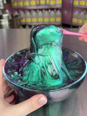Chameleon pigment is gorgeous, but it’s SO expensive. Would you buy a $65 slime? wanna try our slime? shop Peachybbies.com 🍑