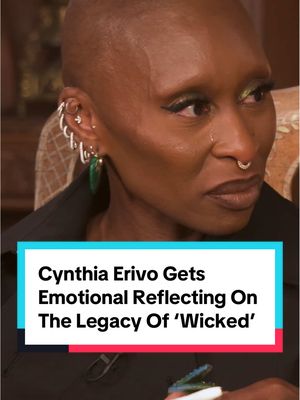 This group has changed us FOR GOOD 💚 #CynthiaErivo gets teary eyed reflecting on the massive impact of #Wicked.  #arianagrande #movietok 