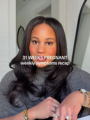 31 weeks pregnant🤰🏽symptoms week recap! are you feeling the same? #pregnant #thirdtrimester #pregnancysymptoms #weeklyupdate #pregnancyjourney 