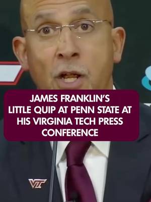 There is one thing James Franklin had at Penn State that he'll NEVER have at Virginia Tech #CFB #Hokies #WeAre