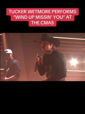 GO TUCK GO 🥹 @Tuck (🎥: @Country Music Association) #bootsandhearts #countrymusic #tuckerwetmore #cmaawards #cmas 