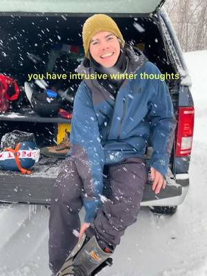 anyone else suffering from intrusive winter thoughts?  #snow #Snowboard #winter #powday 