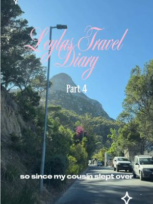 Part 4: Leylas Travel Diary 💕🎨🌅 . . #capetown #capetowntravel #travelvlog #dayinthelife #contentcreatorlife    TRAVEL DIARY CAPE TOWN VLOG