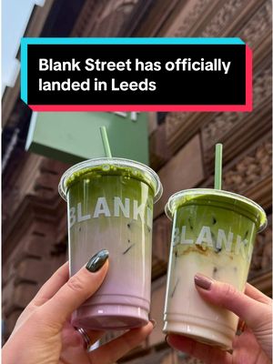 BLANK STREET OPENS IN LEEDS THIS SATURDAY ✨💚🍵 📍 Blank Street, 48 Albion Street, Leeds, LS1 6AB #leeds #newopening #blankstreet 