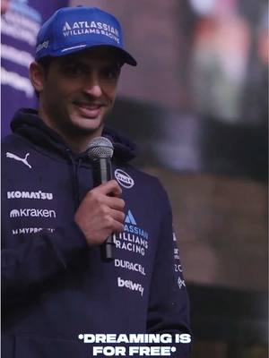 We may have a winner for best Fan Zone question ever... 🎤😱 #f1 #carlossainz 