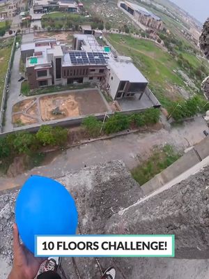 10 floors challenge w/ @yasirsultan68 🥷🏼 #Epic #Challenge #NextLevel #balloons #Stunts