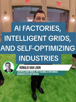 AI Factories, Intelligent Grids, and Self-Optimizing Industries by @ronald_vanloon |
 
 Learn more: https://www.se.com/ww/en/
 
 #ad @schneiderelectric_global #schneiderelectric #SchneiderElectricInnovationSummit #ISNA2025 #InnovationSummitLasVegas 