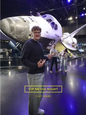 The Shuttle Atlantis according to @Hunter🪐 is for space, and definitely not @Benson and his #VisaLive concert at the Rocket Garden #KennedySpaceCenter. link in bio to register now. 