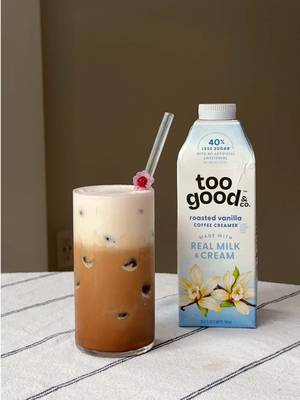 #TooGoodPartner Let’s make a dreamy strawberry mocha latte with @Too Good and Co new creamers!! Have you tried these Too Good & Co. coffee creamers! #TooGoodCreamers #coffee #coffeetok #ad  Try the NEW Too Good & Co. Creamers- real ingredients, 40% less sugar*, really that simple.  Recipe:  - 2 oz Too Good & Co. Coffee Creamers Sweet Cream, Roasted Vanilla, Lavender  - 1 oz milk  - 1 tbsp mocha sauce (chocolate)  - 1 tbsp strawberry jam  - Espresso  - Ice