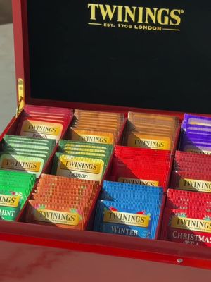 Gifting moments of peace ✨ #ad  How stunning is this tea chest?? I stocked it full of @Twinings USA goodies including the classics and their full range of holiday teas (Winter Spice, Christmas Tea, Gingerbread Joy, Peppermint Cheer) 🌲🫖 I can’t wait to gift this to my mom!!  Recipe: Add Twinings Christmas Tea to 1 cup of boiling water. Let steep for 5 minutes. Add a splash of warm whole milk and a spoonful of honey. Cozy up on the couch and enjoy! #sponsored #twiningsusapartner #tea #holidays #holidayrecipes #teachest #gift #giftidea #christmasgift #holidays #Home #cozyathome 