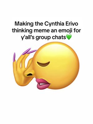 This is gonna be my most used emoji on my keyboard now😭💚 #wicked #cynthiaerivo #meme #emoji #digitalart 