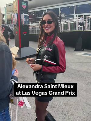 Alexandra Saint Mleux hits the F1 paddock in Las Vegas #f1 #formula1 #alexandrasaintmleux #charlesleclerc 