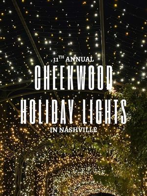 Have yourself a merry little night at @Cheekwood’s 11th Annual Holiday Lights! ✨ ❄️    You don't need to wait any longer to get in the festive spirit! This Nashville holiday classic opens TOMORROW!🎄🎁 #Nashville #MusicCity #HolidayLights #fyp #explore 