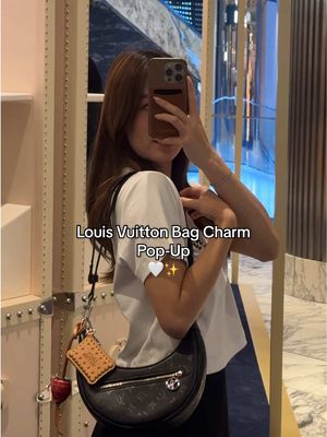 me at the @Louis Vuitton pop-up: “one more charm won’t hurt 😌”  had so much fun styling up my bag charms at the LV Holiday Pop-Up at Westfield Sydney, here til 28th Dec! which bag charm combo is your fave? #whatsonmybag #bagcharm #louisvuitton 