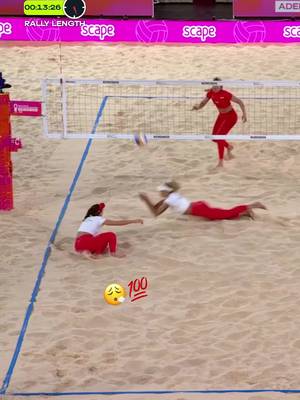 Can we talk about this type of hustle? 😤 #volleyballworld #beachvolleyball #canada🇨🇦 #hustle #rally 