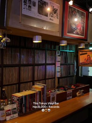This Tokyo Vinyl Bar Has 8,000+ Records 💿🍸🪩 A vinyl listening bar in Shinjuku where music comes first. Rooted in Japan’s listening culture yet refreshingly relaxed. Established in 2010, this modern 音楽バー (ongaku bar) focuses on soul, funk, rare groove, dance classics, ’90s R&B and AOR, all played from a meticulously curated collection of 8,000+ analog records. The space feels intimate and intentional, with approx. 8 bar seats and 3 tiny tables for two, perfect for those who truly come to listen. Drinks are around ¥1,000 (~$6.50–7 USD) plus a ¥500 cover (~$3–4 USD). The owner is warm and not overly chatty, just quietly present, allowing guests to fully sink into the music without distraction. Exactly how a true listening bar should feel. 📍 Soul Stream ソウルストリーム 🗺️ Japan, 〒160-0022 Tokyo, Shinjuku City, Shinjuku, 3 Chome−10−9-1F FBビル 💵 Drinks ~ ¥1,000 ($6.50 USD) | Cover charge ¥500 ($3 USD) . . #tokyo #vinylbar #japan #tokyotravel #music 
