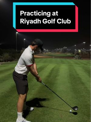 Getting comfortable in Riyadh Golf Club 🔥 #JoseleBallester #PIFSaudiInternational #drive #golfswing 